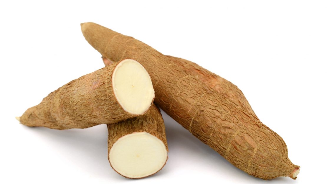 Cassava,Isolated,On,A,White,Background